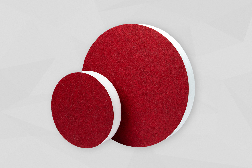 roter runder Vliesabsorber