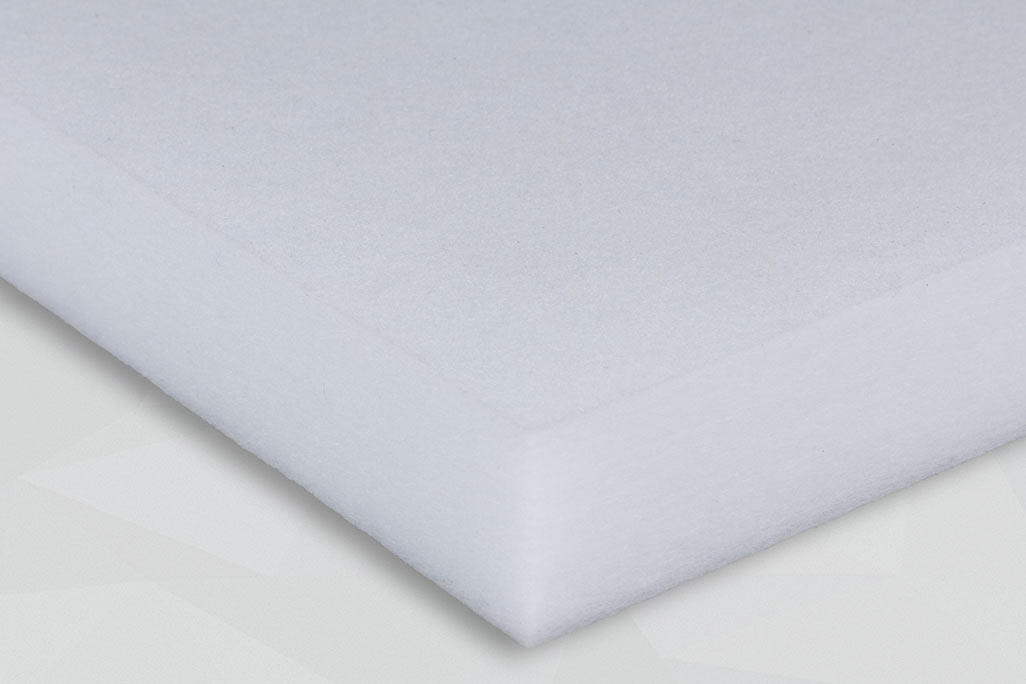 Section of a PES fleece absorber