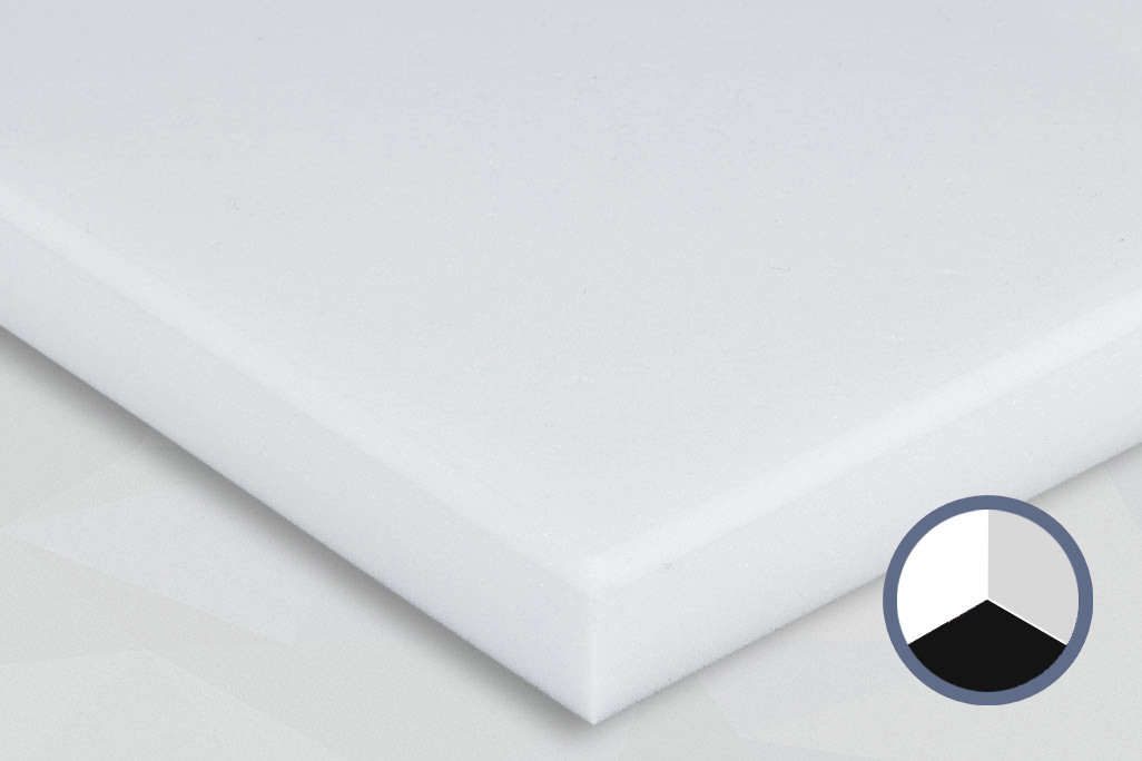 Ausschnitt einer Melaminschaumstoffplatte zur Schallabsorption mit 3 Farben zur Auswahl